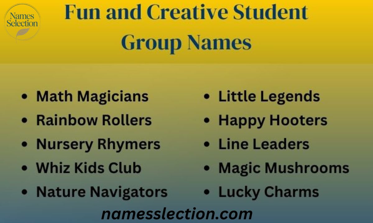 Funny & Inspiring Student Group Names for Every Vibe