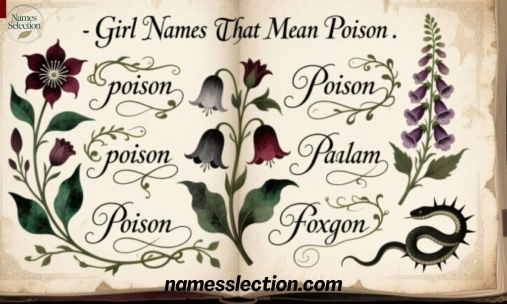 Girl Names That Mean Poison 🌹