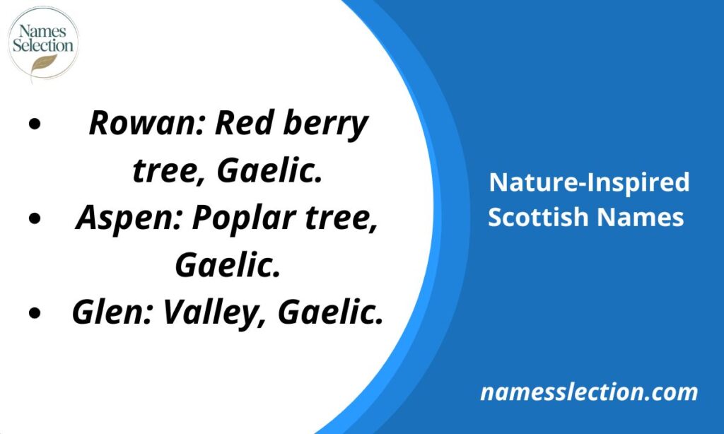 Nature-Inspired Scottish Names 🌳
