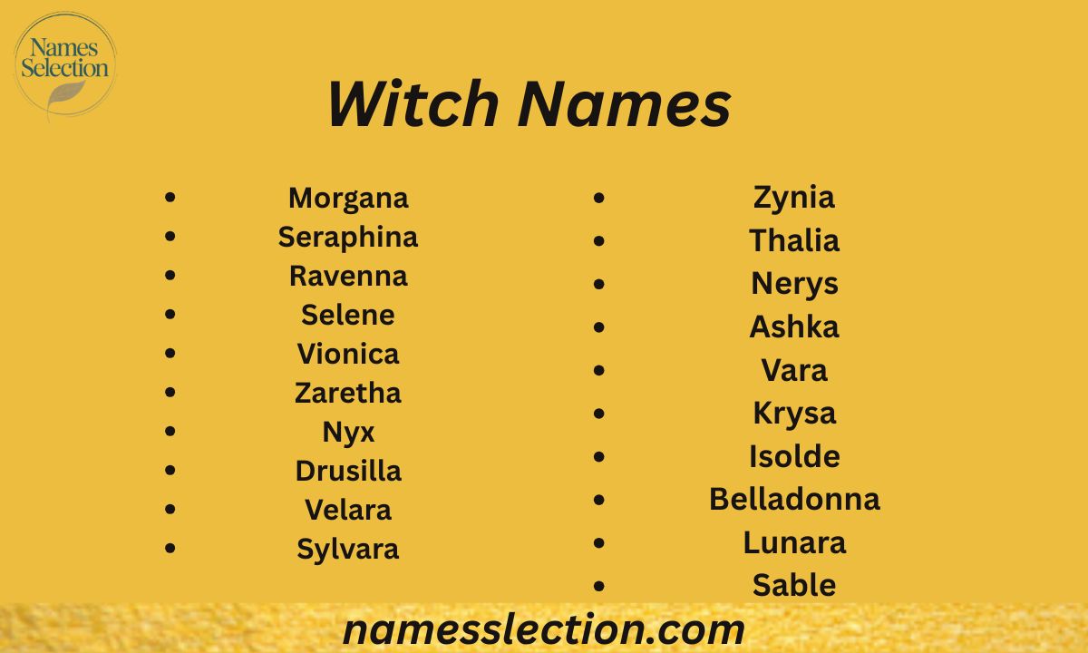 Witch Names: Magical, Evil & Historical Name Ideas