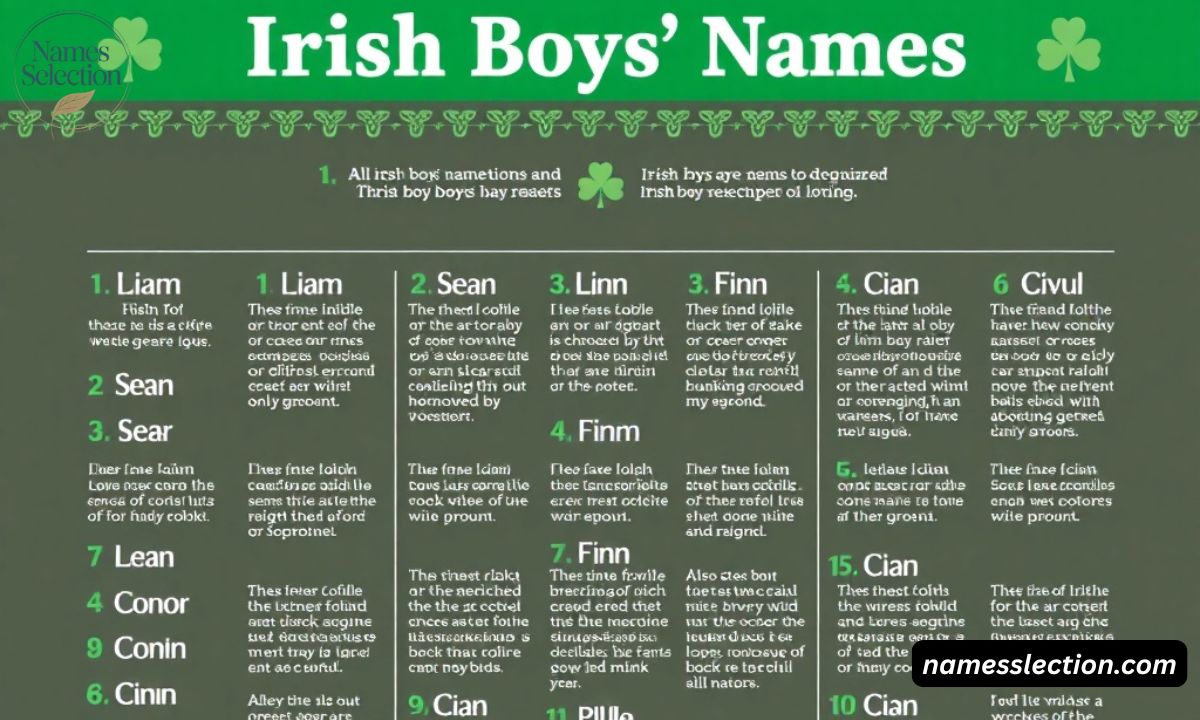 270 Authentic Irish Boys' Names: A Complete Guide with Meanings, Origins, and Popularity