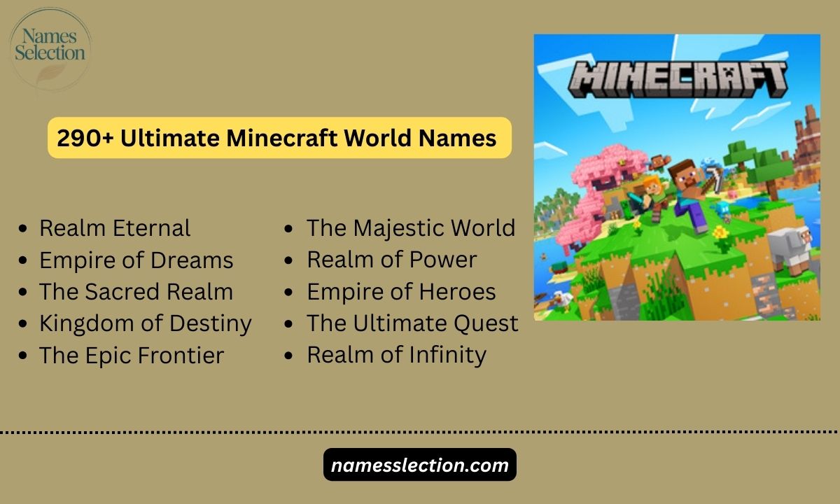 290+ Ultimate Minecraft World Names (For Solo Or Team Players)