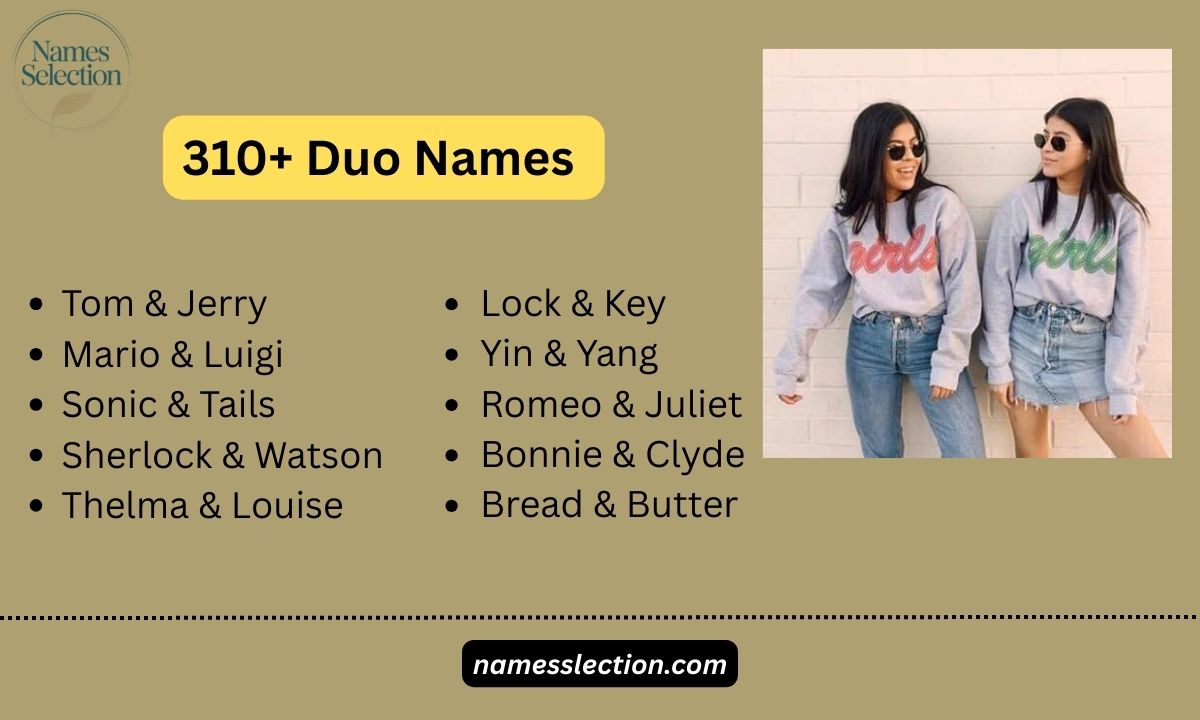 310+ Duo Names for Friends, Couples & Gamers
