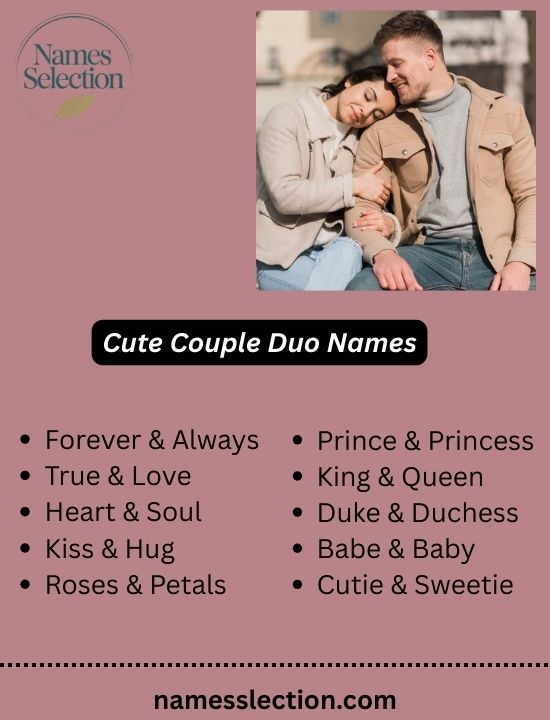 Cute Couple Duo Names