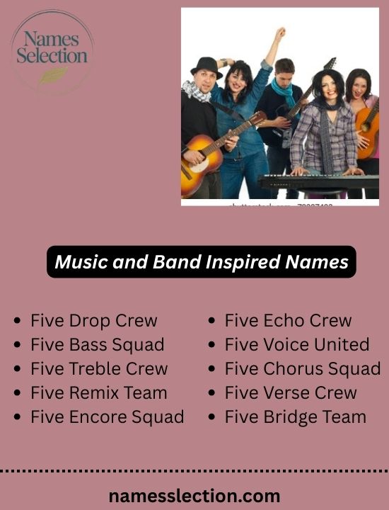 Music and Band Inspired Names