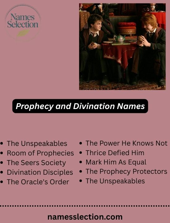 Prophecy and Divination Names