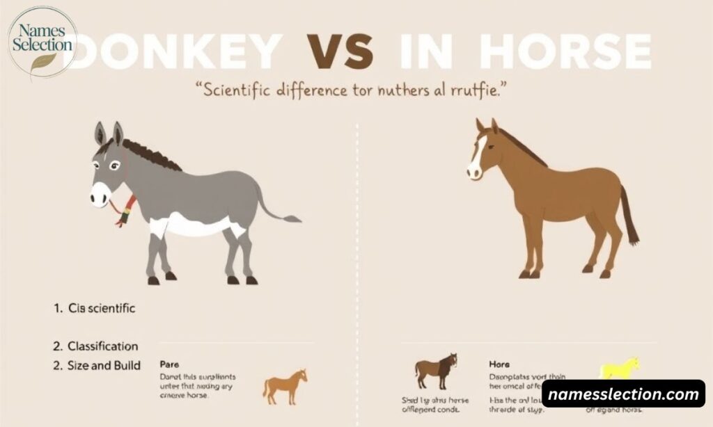 Scientific Differences Between a Donkey and a Horse