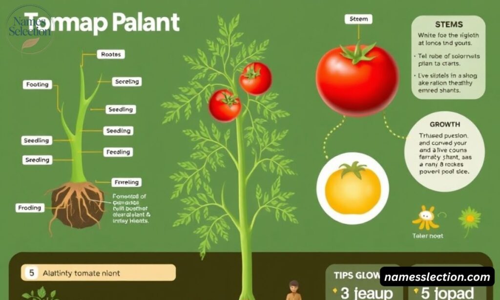 Structure, Size, and Growth of a Tomato Plant