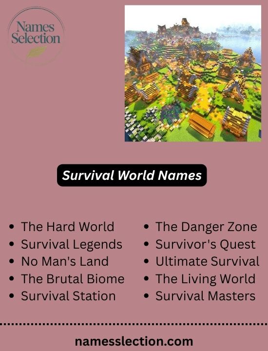 Survival World Names