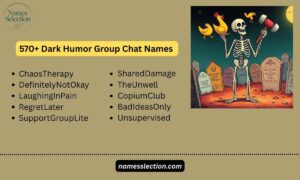 570+ Dark Humor Group Chat Names That Cross the Line (and We Love It)