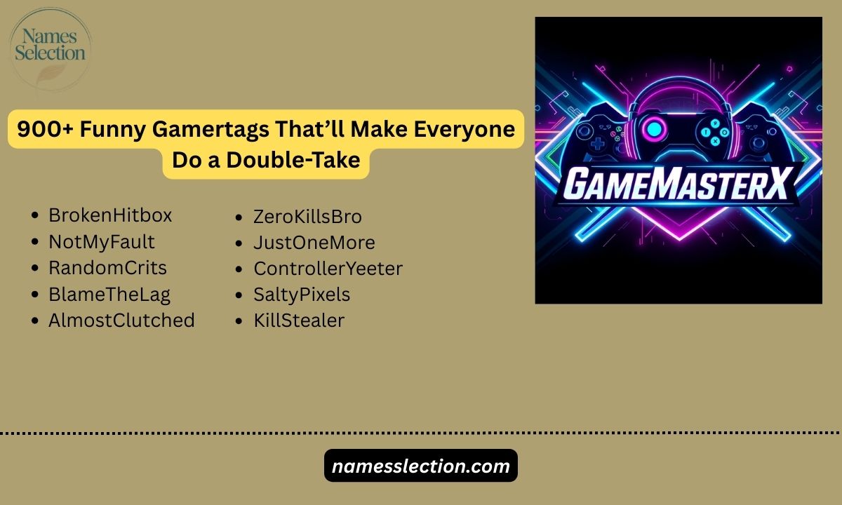 900+ Funny Gamertags That’ll Make Everyone Do a Double-Take