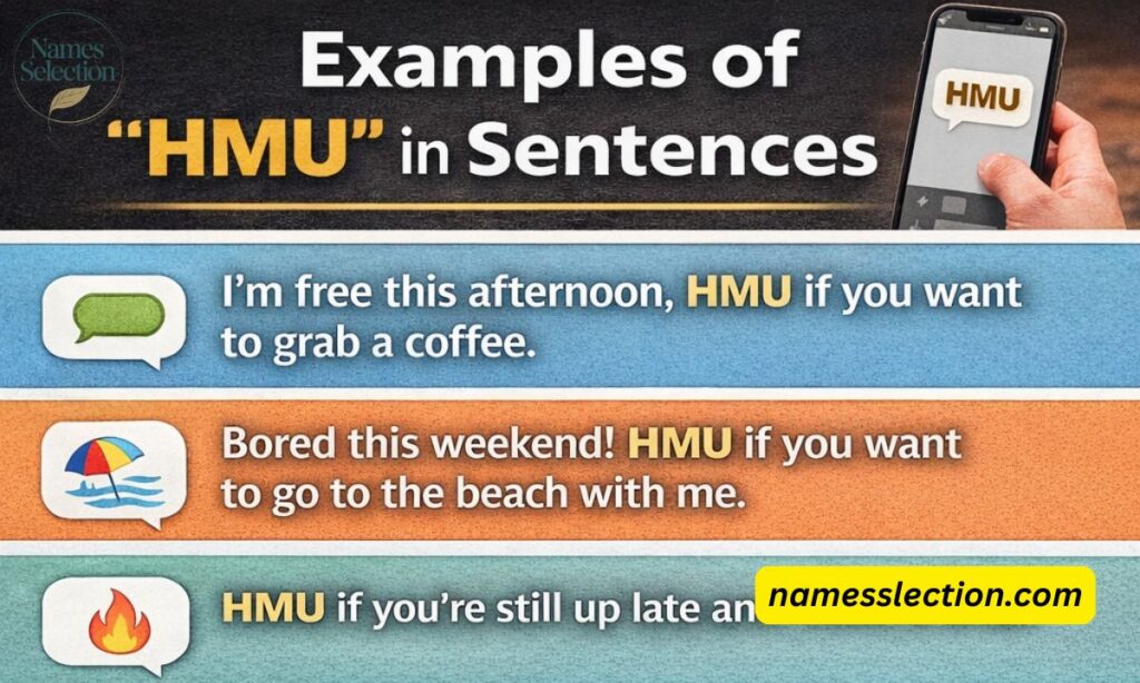 Examples of HMU in Sentences