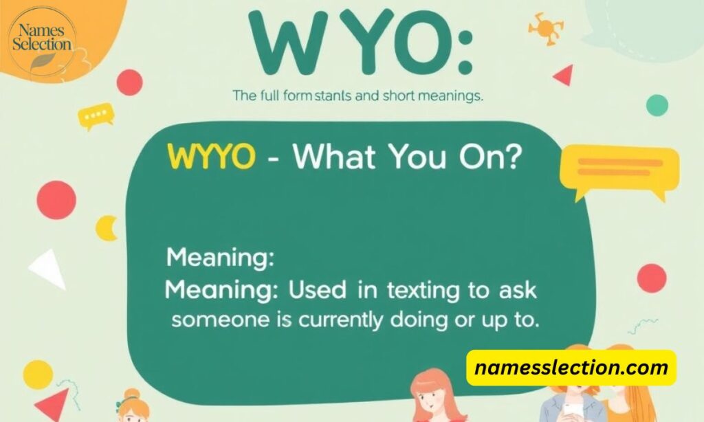 Full Form, Stands For & Short Meaning of WYO