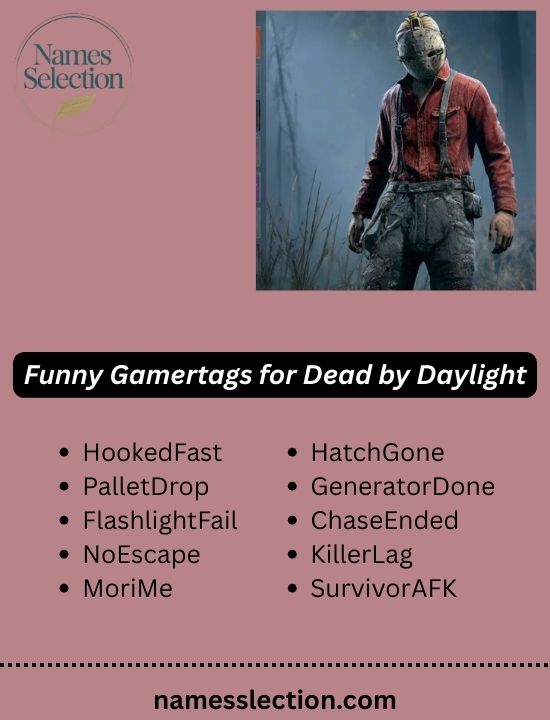 Funny Gamertags for Dead by Daylight