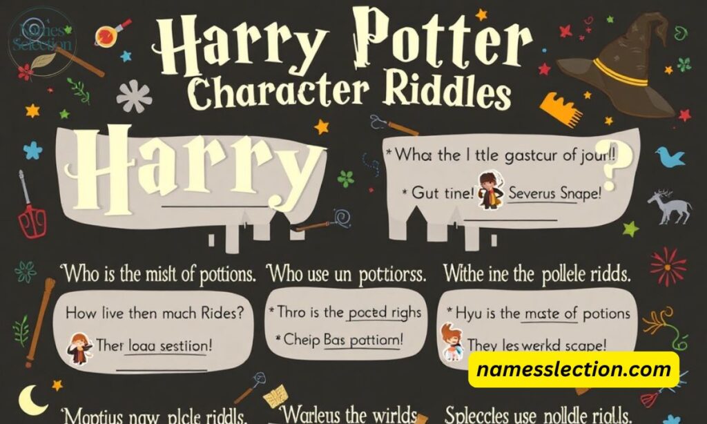 Harry Potter Character Riddles