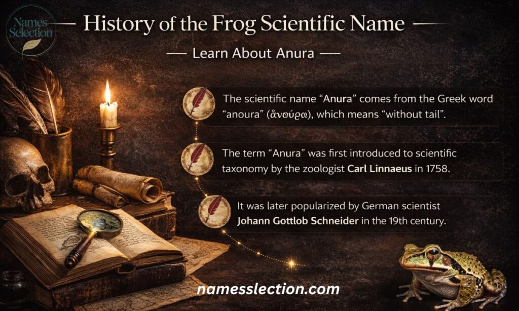 History of the Frog Scientific Name