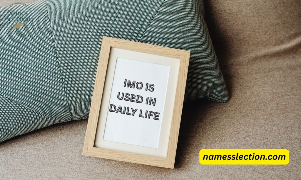 How IMO Is Used in Daily Life?