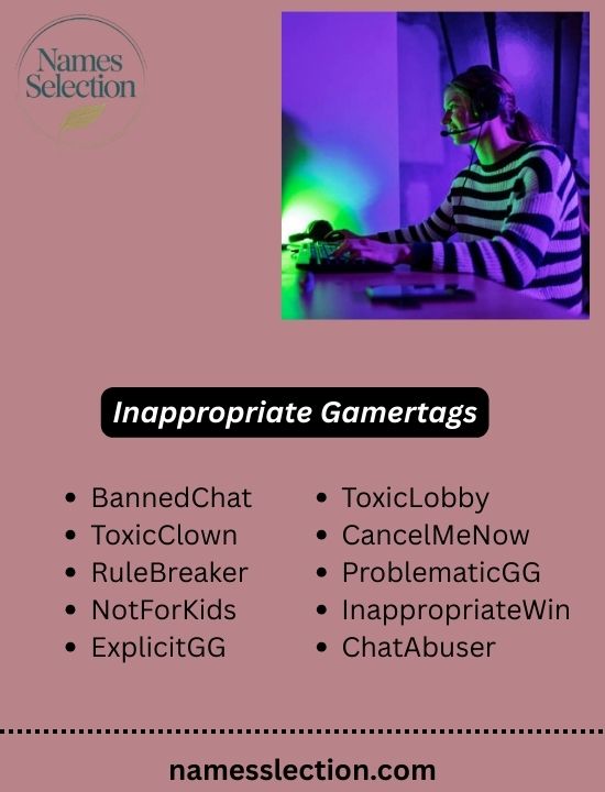 Inappropriate Gamertags
