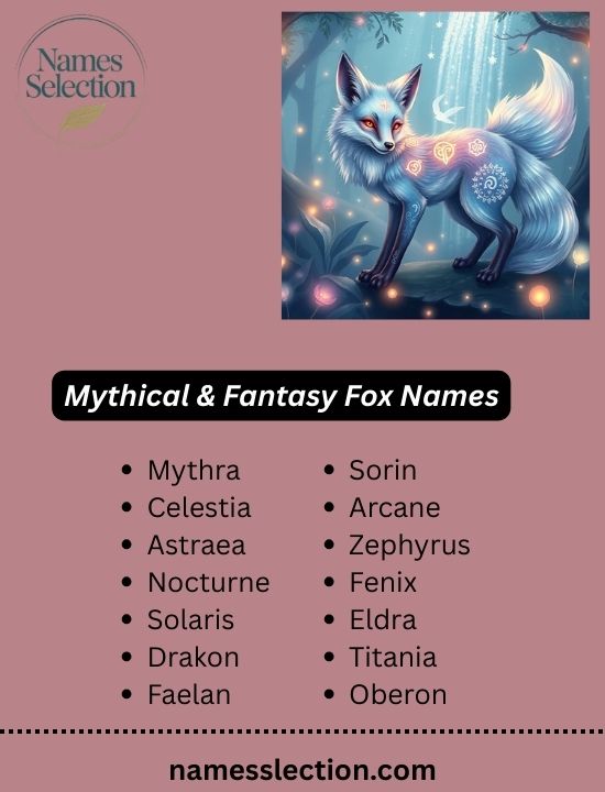 Mythical & Fantasy Fox Names