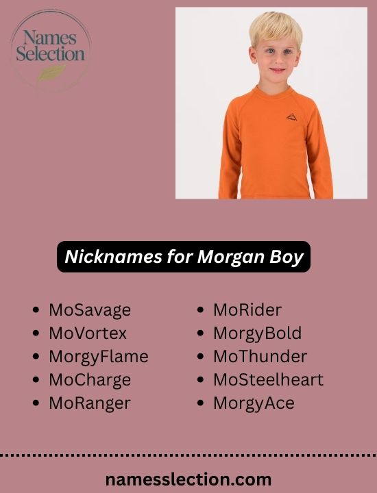 Nicknames for Morgan Boy