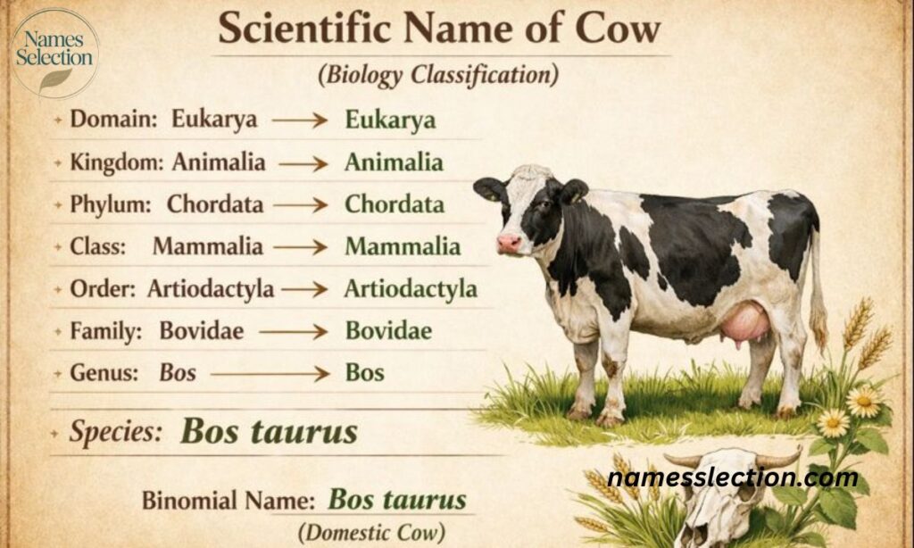 Scientific Name for Cow in Biology Classification         