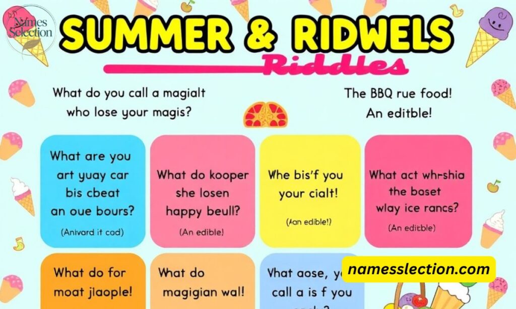Summer Food and Treat Riddles