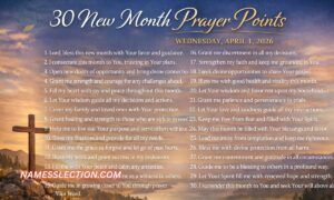 30 New Month Prayer Points: Wednesday, April 1, 2026
