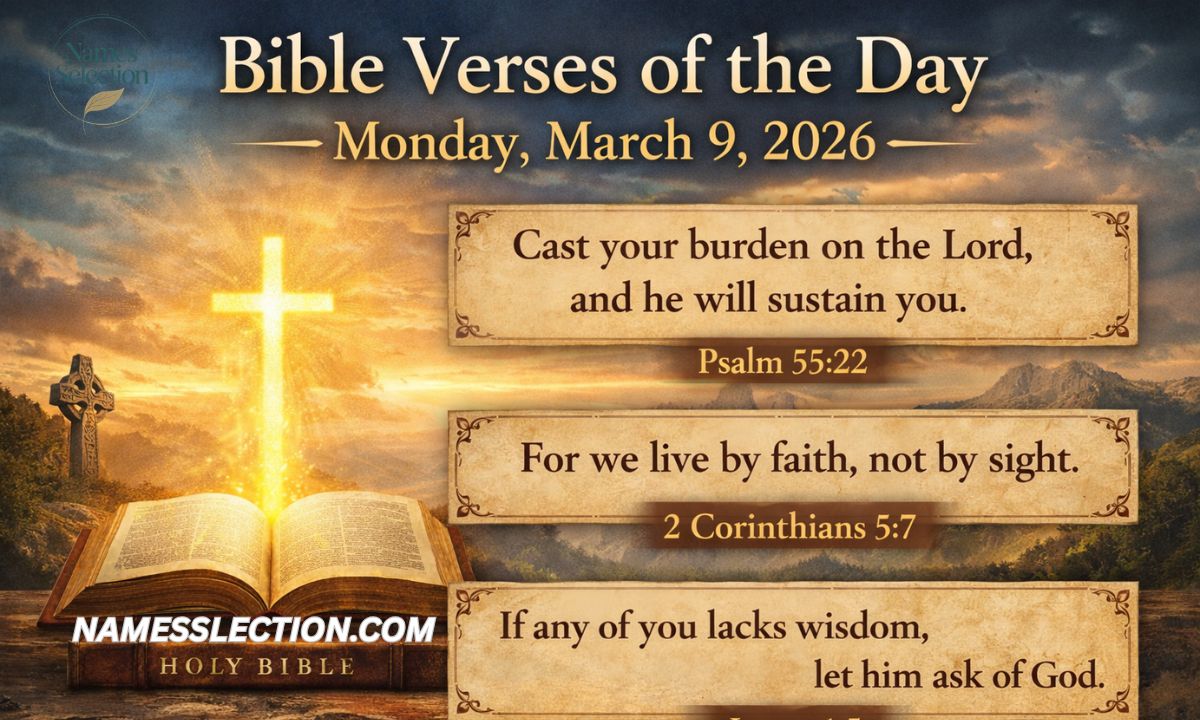 Bible Verses of the Day: Monday, March 9, 2026
