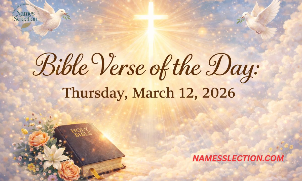 Bible Verses of the Day: Thursday, March 12, 2026