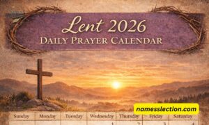 Lent 2026 Daily Prayer Calendar Printable