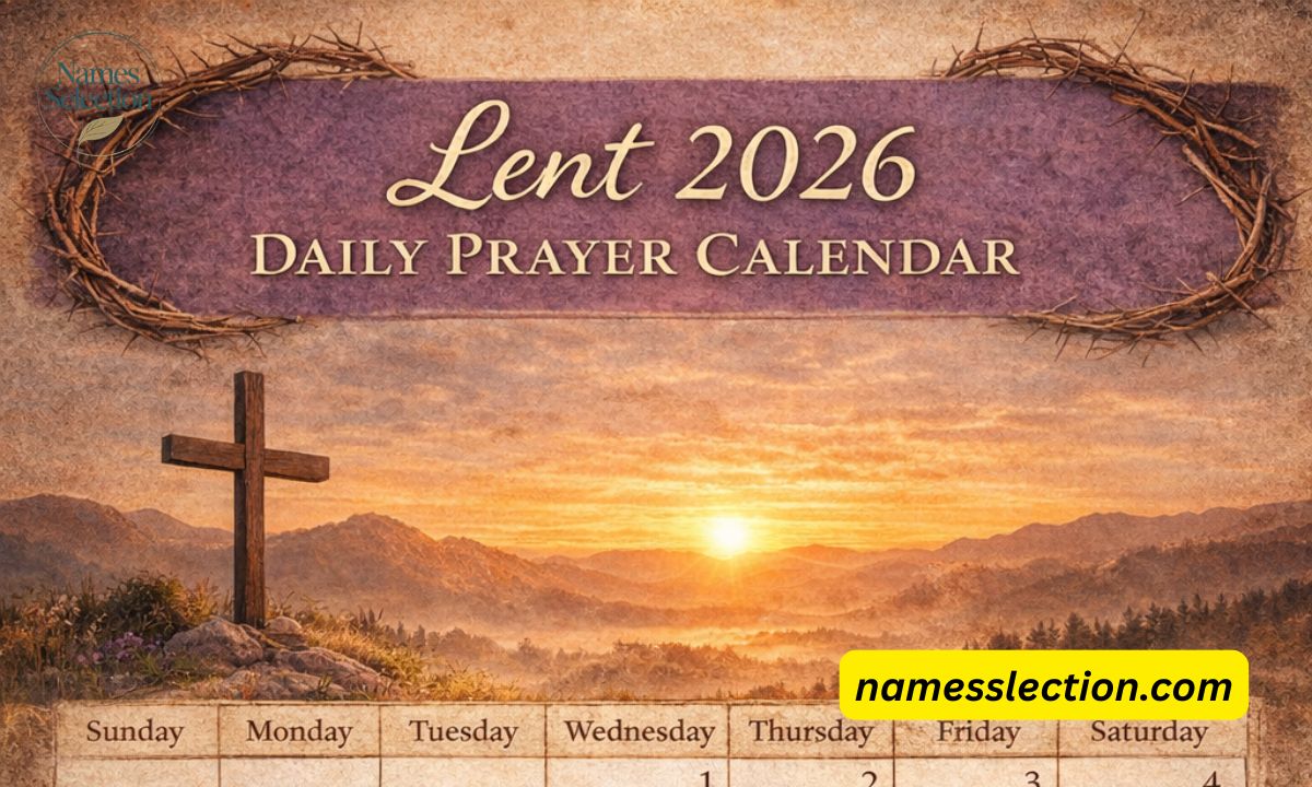 Lent 2026 Daily Prayer Calendar Printable