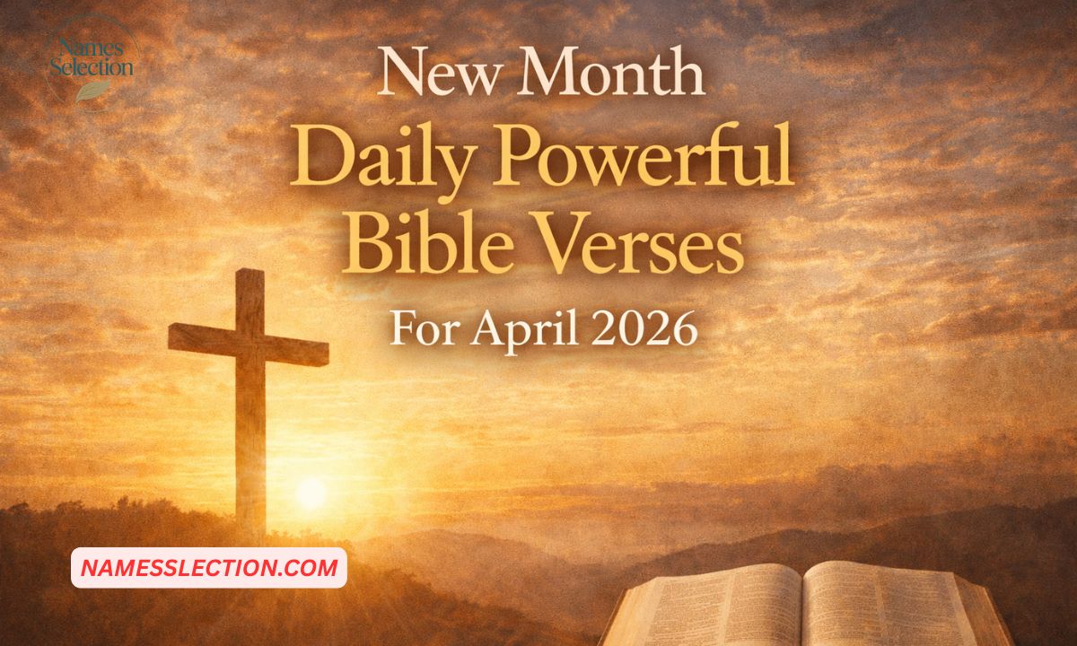 New Month Daily Powerful Bible Verses For April 2026