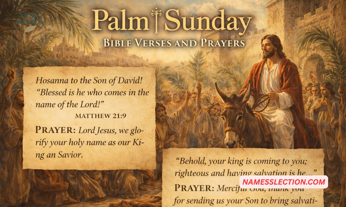Palm Sunday Bible Verses And Prayers