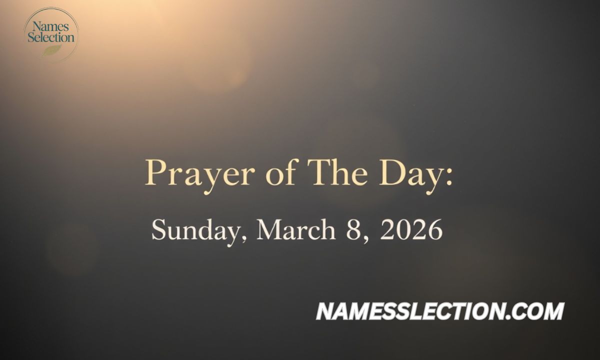 Prayer of The Day: Sunday, March 8, 2026
