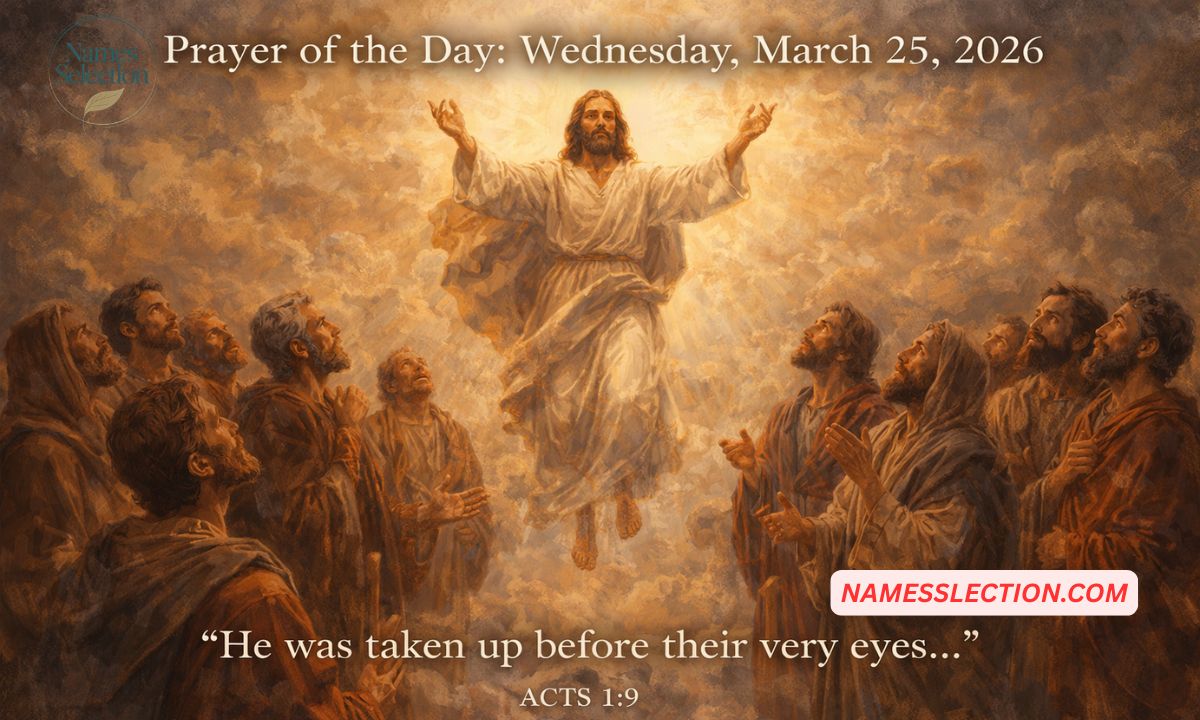 Prayer of The Day: Wednesday, March 25, 2026 — Feast of the Annunciation