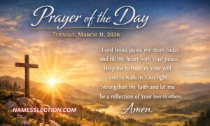 Prayer of the Day: Tuesday, March 31, 2026